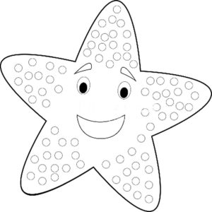 Морская звезда картинки раскраски (30)