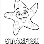 Морская звезда картинки раскраски (5)