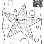 Морская звезда картинки раскраски (7)