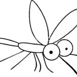 Насекомые комар картинки раскраски (42)