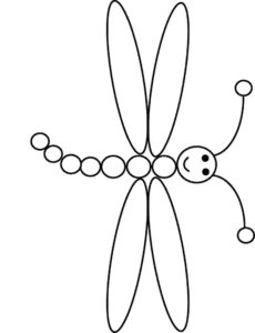 Насекомые стрекоза картинки раскраски (5)