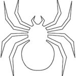 Паучки и пауки картинки раскраски (12)