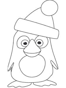 Пингвин картинки раскраски (41)