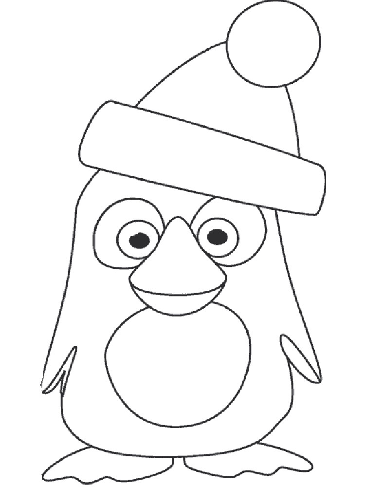 Пингвин картинки раскраски (41)