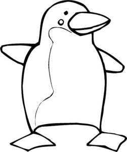 Пингвин картинки раскраски (44)