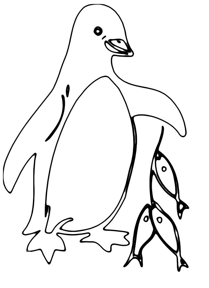 Пингвин картинки раскраски (47)