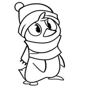 Пингвин картинки раскраски (55)