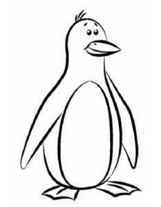 Пингвин картинки раскраски (64)