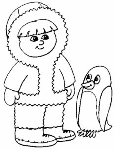 Пингвин картинки раскраски (69)