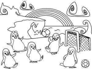 Пингвин картинки раскраски (9)
