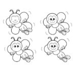 Пчела картинки раскраски (3)