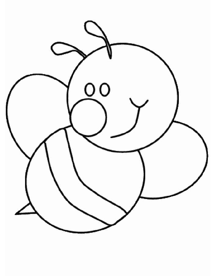 Пчела картинки раскраски (6)