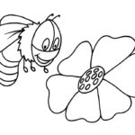 Пчела картинки раскраски (8)