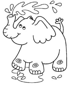 Слон картинки раскраски (14)