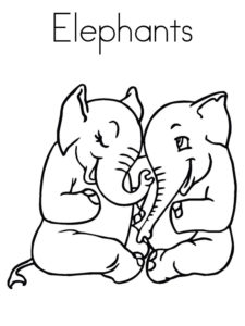 Слон картинки раскраски (15)