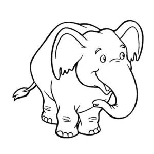 Слон картинки раскраски (23)