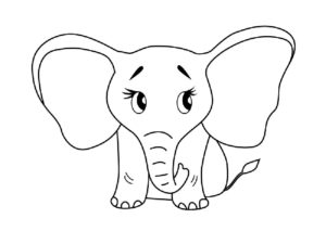 Слон картинки раскраски (28)