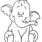 Слон картинки раскраски (31)