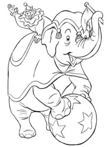 Слон картинки раскраски (6)