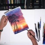 Как нарисовать закат карандашом поэтапно для начинающих