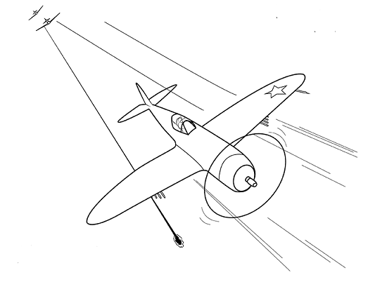 как поэтапно нарисовать военный самолет карандашом