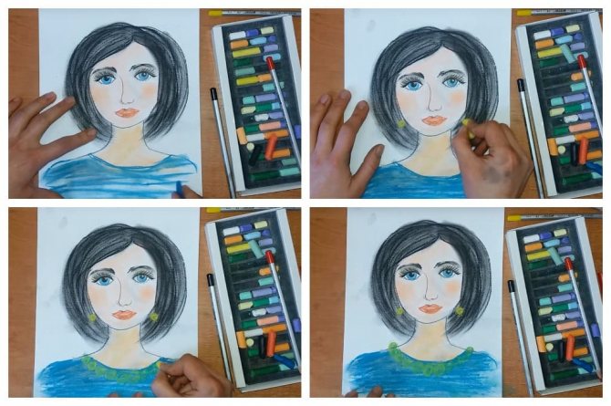Как нарисовать портрет мамы карандашом