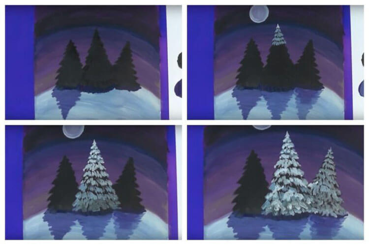 Рисунки на тему зимы: что можно нарисовать красками и карандашами рисунки на тему зимы детские 117