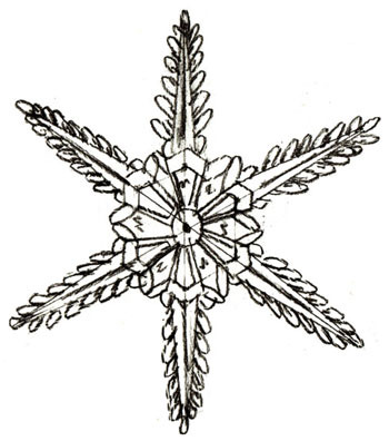 снежинка звезда на Новый год 2020 карандашный рисунок - МК на фото 5